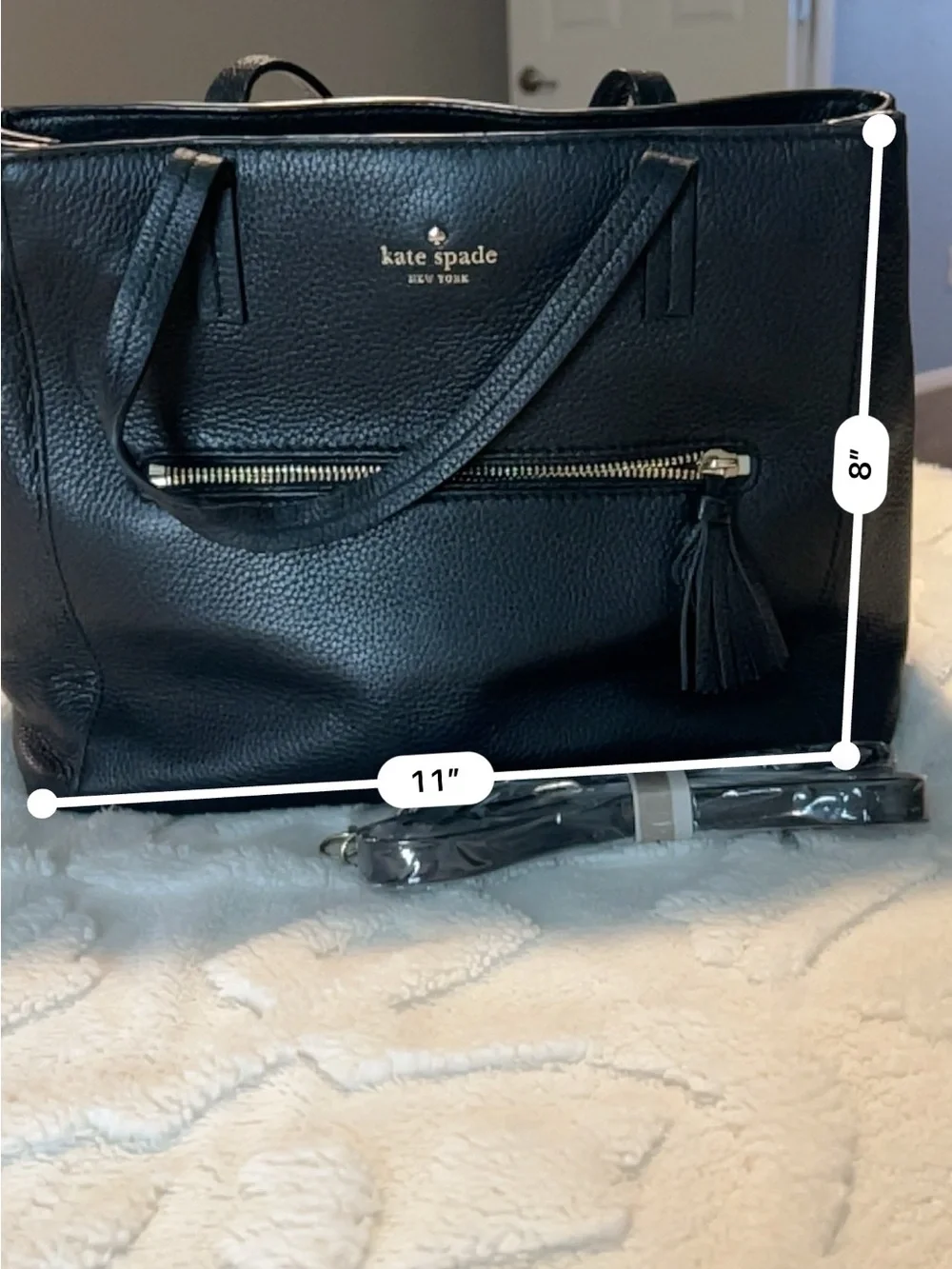 kate spade structured pebbled